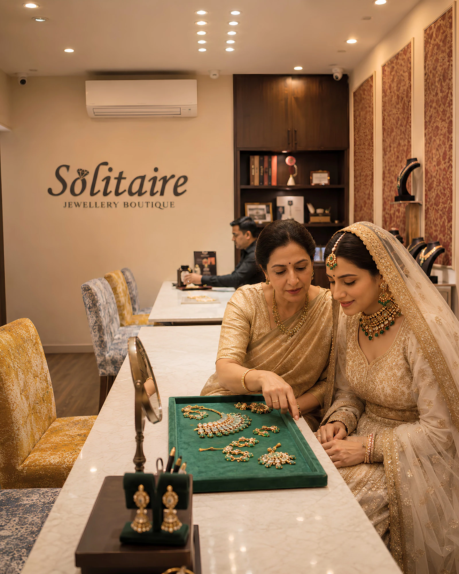 The interior of the Solitaire boutique in Swaroop Nagar, Kanpur